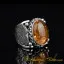 Kanuni Collection Amber Silver Men Ring