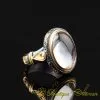 Dur Al Najaf Gold Plated Oxidized Silver Ring