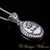 Alhamdulillah White Onyx Pendant