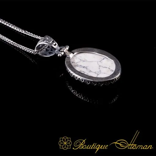 Hasbunallahu Wa Ni’mal Wakeel White Onyx Pendant - Image 3