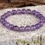 Amethyst Elastic Beaded Bracelet