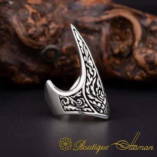 Alternative view of Archer's Thumb Silver Exclusive Ring