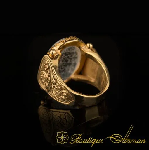 Hun Collection Dur Al Najaf Ayat Al Kursi Men Ring - Image 4