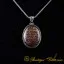 Ayat Al Qursi Red Yemeni Aqeeq Pendant In 925 Sterling Silver
