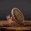 Black Aqeeq Ayat Al Kursi Women Ring (Rose Gold)