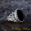 Black Aqeeq D Shape Handcraft Women Ring