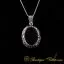 Black Aqeeq Flat Hand Engraved Pendant