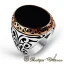 Oval Onyx Stone Classic Silver Ring