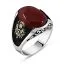Classy Gentle Aqiq Men Ring With Coat of Arms