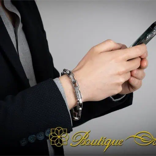 Exclusive Design Engraved Chain Bracelet For Men No:1 - Image 6