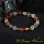 Sulemani Aqeeq Faceted Beaded Elastic Bracelet