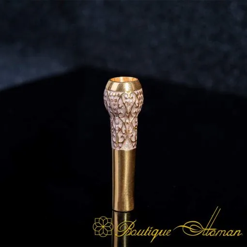 Golden Hookah Shisha Silver Mouth Tip - Image 3