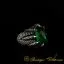 Claw Of Falcon Green Zircon Silver Ring