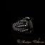 Claw Of Falcon Black Onyx Silver Ring