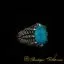 Claw Of Falcon Turquoise Silver Ring
