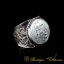 Filigree Handmade Mother of Pearl Nacre Ring with Shahada