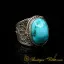 Filigree Silver Turquoise Handmade Silver Ring