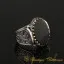 Hun Collection Black Onyx Silver Men Ring