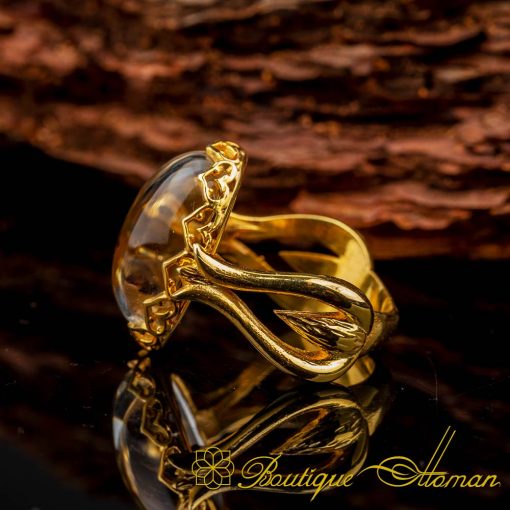 Dur Al Najaf Hand Made Women Ring (Gold Plated) - Image 3