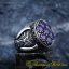 Handcraft Amethyst Pieces Men Ring
