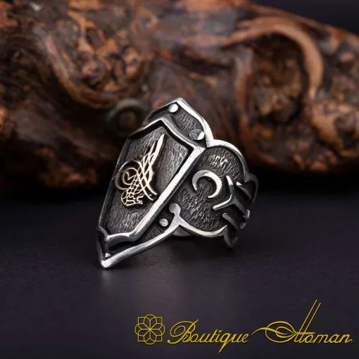 Heritage Collection Adjustable Thumb Ring With Tughra - Image 3