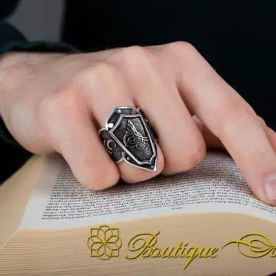 Heritage Collection Adjustable Thumb Ring With Tughra - Image 5