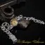 Bear Head Silver Rotating Chain Bracelet For Men