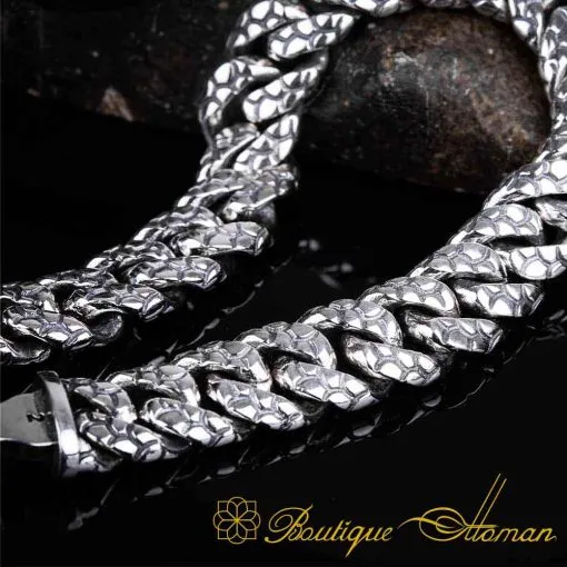 Alternative view of Special Design Silver Chain Bracelet For Men No:1