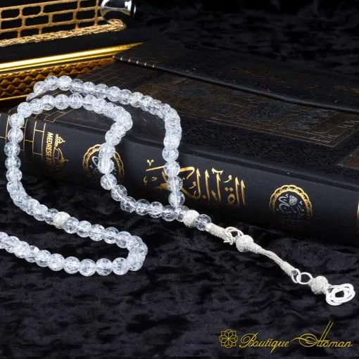 Dur Al Najaf 99 Beads Silver Kazaz Misbaha - Image 3