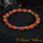 Star Stone Brown Faceted Beaded Elastic Bracelet