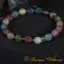 Mixed Gemstones Pale Faceted Beaded Elastic Bracelet