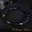 Star Stone Dark Blue Faceted Beaded Elastic Bracelet