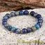 Lapis Lazuli Elastic Beaded Bracelet