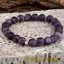 Matte Amethyst Elastic Beaded Bracelet