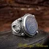 Nalain Shareef Blue Aqeeq Handmade Ring