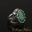 Handcraft Natural Emerald 925 Silver Men Ring