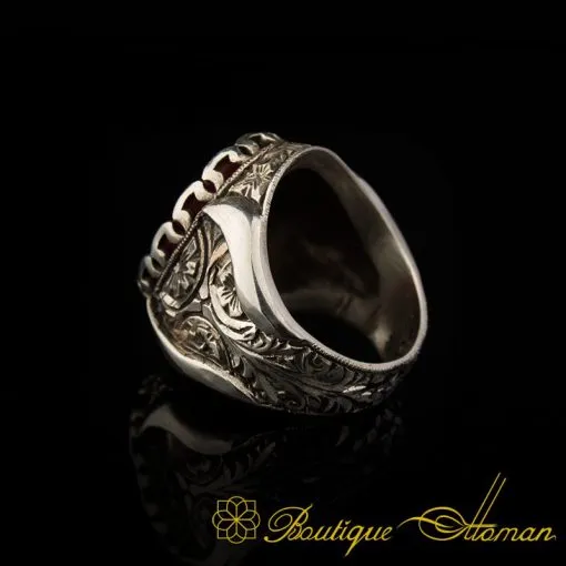 Handcraft Natural Ruby 925 Silver Men Ring - Image 4