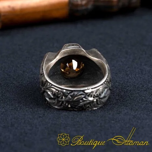 One of a Kind Citrine Silver Ring No:1 - Image 5