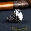 Oval Dur Al Najaf Hand Engraved Ring