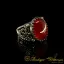 Red Liver Yemeni Aqeeq Hand Made Ring