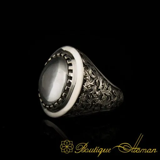 Savoy Collection Dur Al Najaf Hand Engraved Ring - Image 3