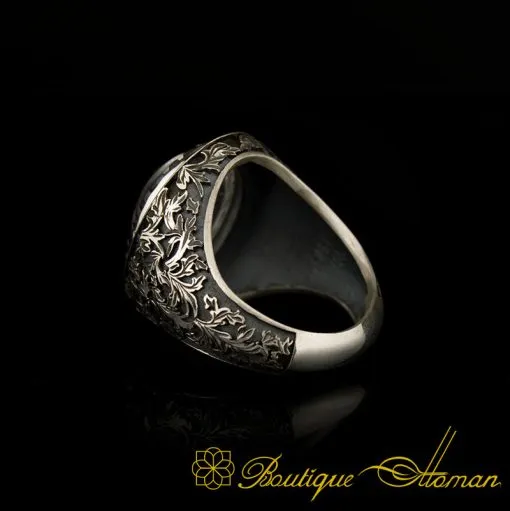 Savoy Collection Dur Al Najaf Hand Engraved Ring - Image 4