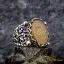 Seal Of Prophet Mohammad Yellow Aqeeq Ring