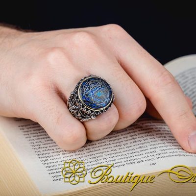 Seal Of Solomon Abalone Ring - Image 5