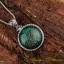 Seal Of Solomon Green Aqeeq Pendant