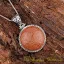 Seal Of Solomon Brown Star Stone Pendant