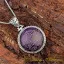 Seal Of Solomon Purple Lapis Lazuli Pendant