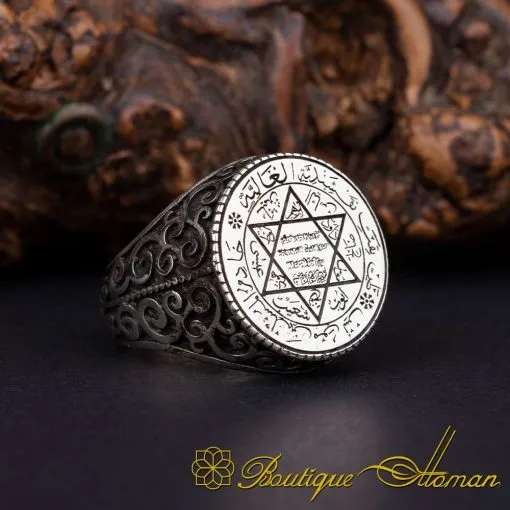 Seal of Solomon Silver Handmade Ring