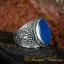 Selim Collection Blue Aqeeq Handmade Ring