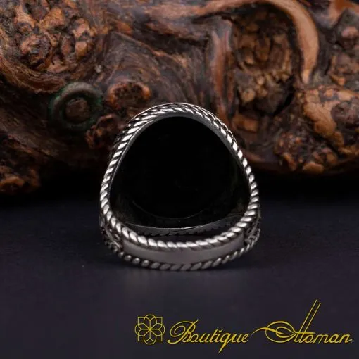 Stoneless Design Plain Silver Men Ring - Image 4